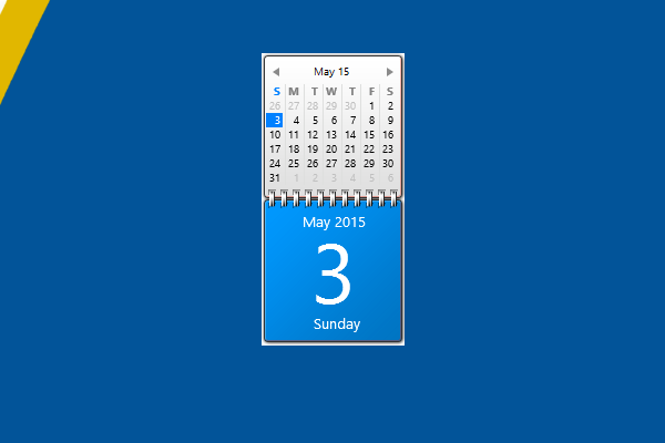 desktop calendar for windows 10