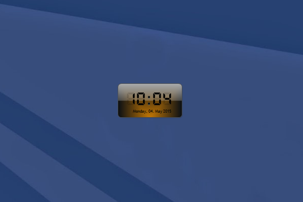 digital clock gadget for windows 10