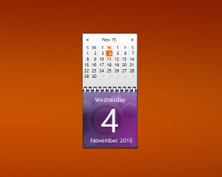 Aero X Purple Calendar
