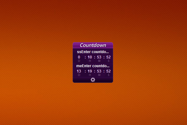 countdown widget for desktop