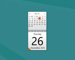 Flame Calendar widget