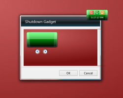 Shutdown Gadget settings