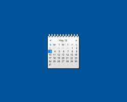 Blue Calendar gadget