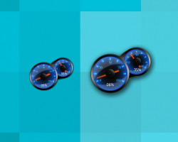 Blue Speed Meter gadget