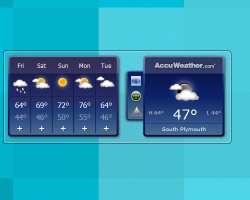 AccuWeather Forecast Windows 7 Gadget