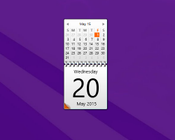 ZeroG Calendar widget