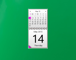Color Calendars Windows 7 Gadget