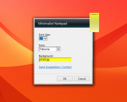 Minimalist Notepad settings