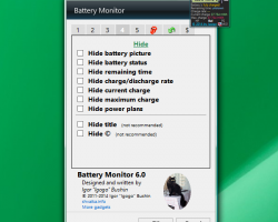 Battery Monitor Gadget for Windows 10