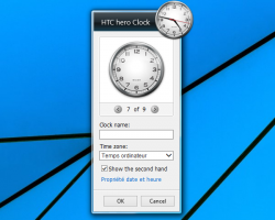 HTC Hero Clock Settings