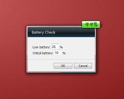 Battery Check settings
