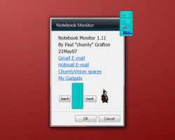 Notebook Monitor settings