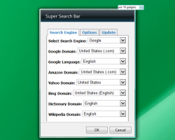 Super Search Bar settings