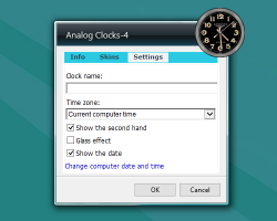 Analog Clocks 4 settings