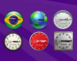 Brazil Clock gadget