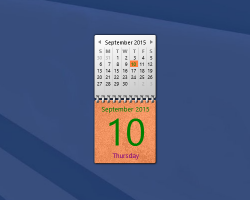 custom calendar Widget for Windows 10 