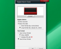 Digital Alarm Clock settings