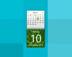 Grass Calendar gadget