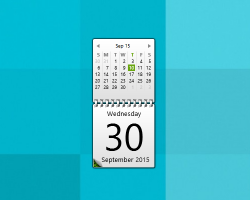Grass Calendar widget