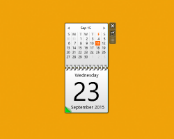 Green Calendar widget