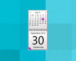 Pink Calendar widget