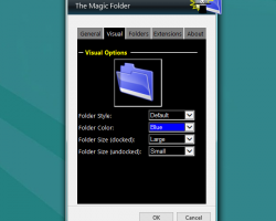 The Magic Folder widget settings
