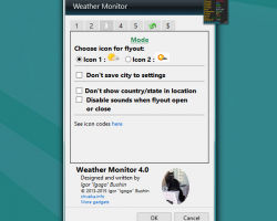 Weather Monitor widget settings-3