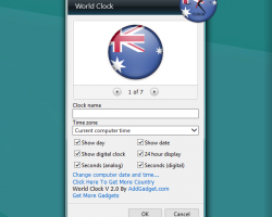 Aaustralia Clock settings