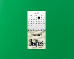 The Beatles Calendar gadget