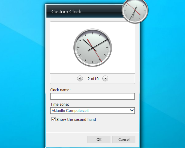 Custom Clock Windows 10 Gadget - Win10Gadgets