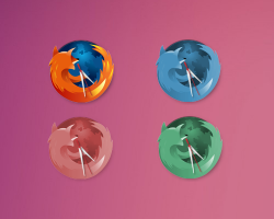 Firefox Clock gadget