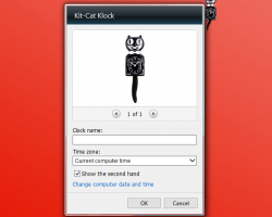 Kit-Cat Clock settings