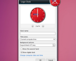 Logo Clock settings