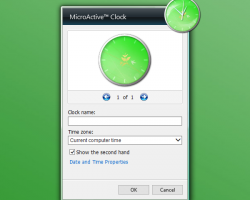 MicroActive Clock settings
