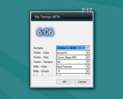 My Tiempo BETA settings