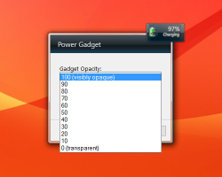 Power Gadget settings