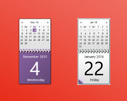 Purple Calendar gadget