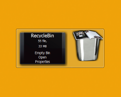 Recycle Bin Metalico widget