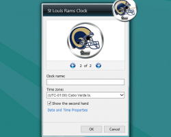 St. Louis Rams Clock settings
