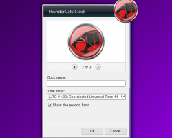 ThunderCats Clock settings