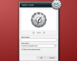 YaXxE's Clock settings